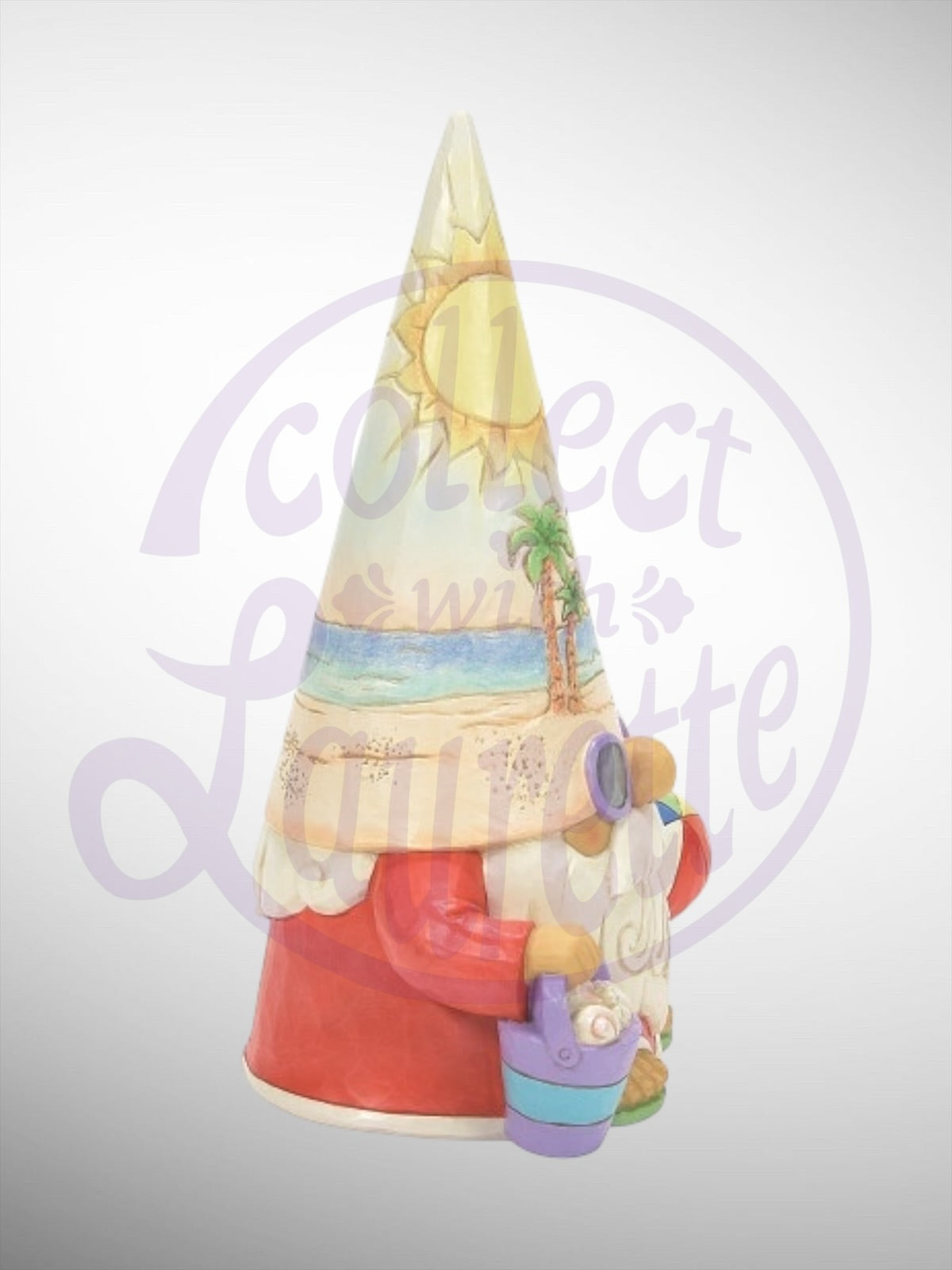 Jim Shore Heartwood Creek - Time For A Shell-ebration! Gnome with Beachball Figurine